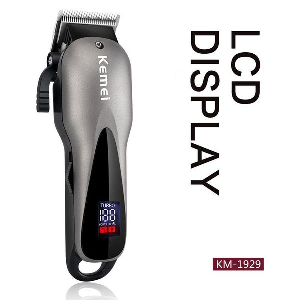 

kemei km-1929 электрический масло головы машинки для стрижки волос ретро электрической машинки для стрижки высокой мощности жк-дисплей фейде