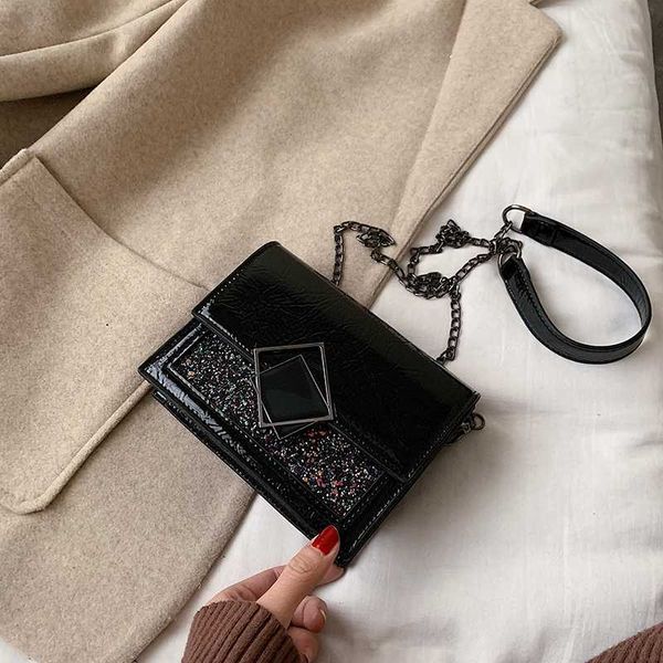 

2020 ньиве vrouwen тас pailletten vrouwen schoudertas сумка дам olie lederen handtas handtas keten tas 1 bestel