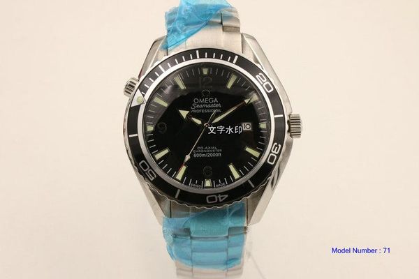 

2019 luxury mens professional 300m james bond 007 blue dial sapphire automatic watch men's watches om13, Slivery;brown