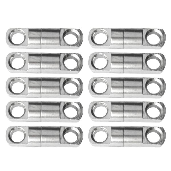 

10pcs stainless steel two-way heavy duty swivels wind on fishing swivels