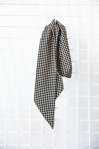

maka custom spring plaid thin scarf western style fashion wild small long silk scarves decorative scarf belt womens, Black;purple