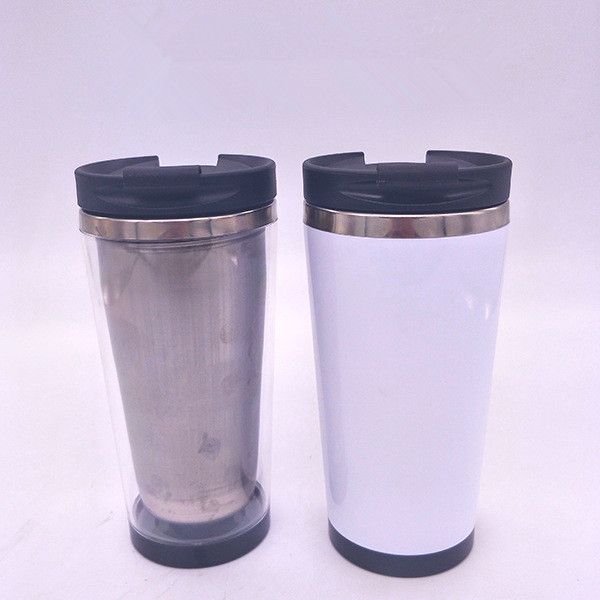 

16 oz toryboard tumbler coffee cup tumbler mug with 304 tainle teel liner flip lid with one pc white paper