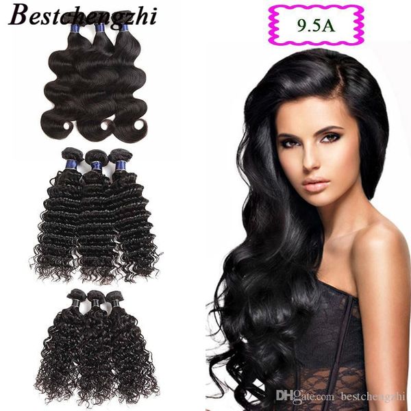 9 5a Peruvian Body Wave Virgin Hair Bundles Peruvian Deep Wave