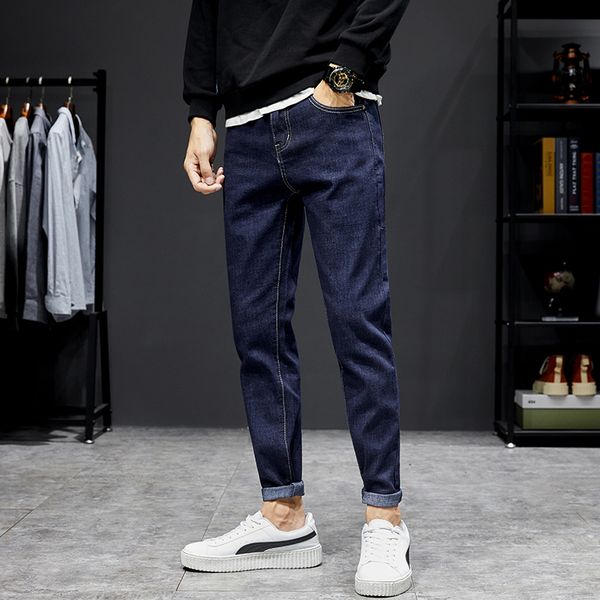 

ready stockdiscount price - 2020 spring jeans slim korean trend boys' harlan loose retro pants