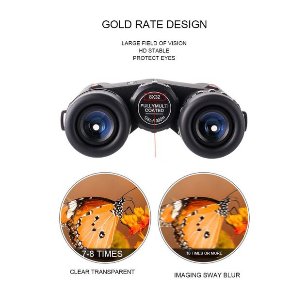 

high-definition mini digital video recording camera binoculars digital zoom night vision portable telescope q84c