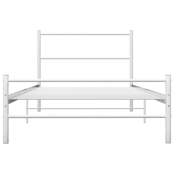

bed frame white metal 100 * 200 cm bedroom furniture