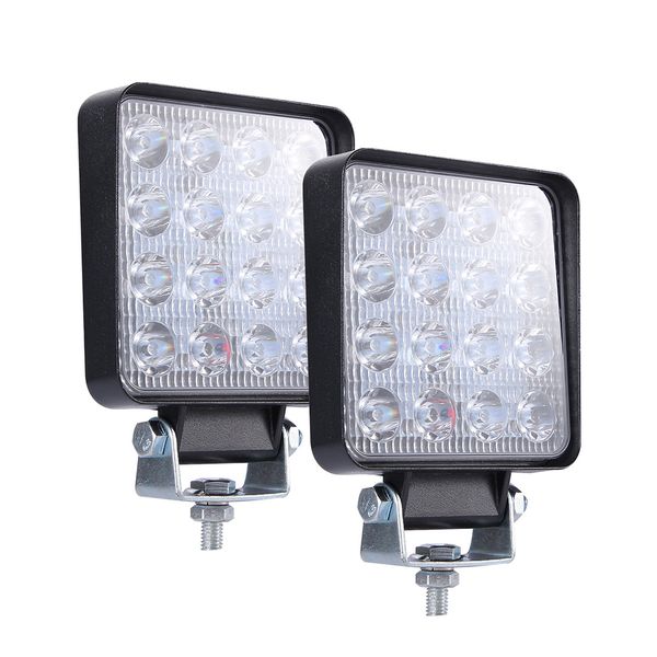 

1 pair 160w light bar accessories boat soft brightness truck driving waterproof dustproof led off-road vehicles square shape