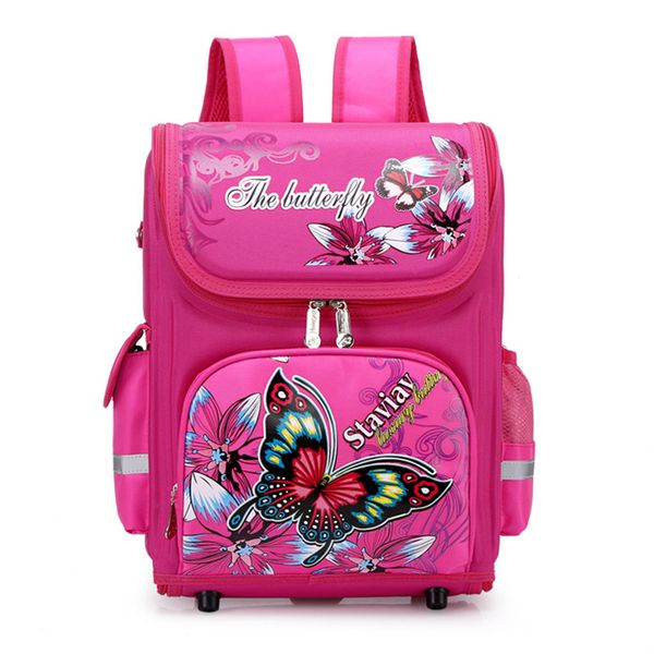 

new girls school backpack 3d cartoon orthopedic primary school bags girls 6-10 years children bookbag kids satchel knapsack girl y200706