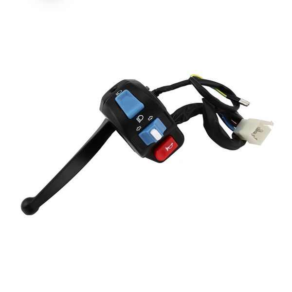 

universal motorcycle switchs black left brake lever light switch control fit for scooter moped gy6 50cc 150