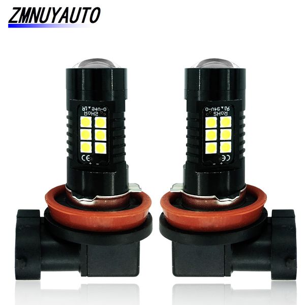 

2pcs h8 h11 led hb3 9005 hb4 9006 led bulb 3030 21smd 1200lm 6000k white car drl driving running lamp auto fog lights 12v