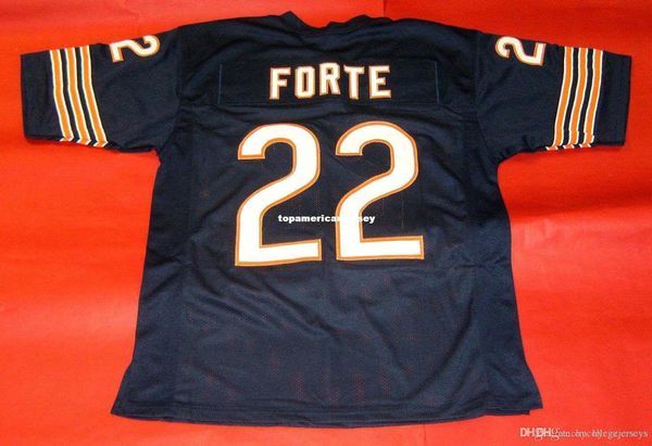 

nbspnfl retro 22 matt forte custom mitchell & ness jersey bule mens stitching s-5xl,6xl football jerseys running, Black;blue