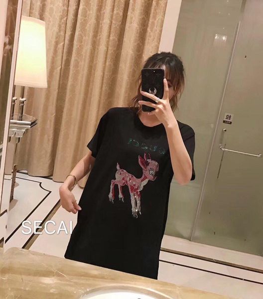 

2020 print t shirt women t-shirts casual women 191125-uy8763#15631, White;black