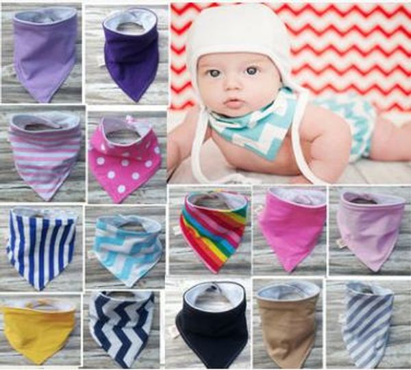 

39 стили детские нагрудники 100% хлопок dot chevron bandana нагрудники младенческая бабадор слюна бавуар полотенце baberos для новорожденных