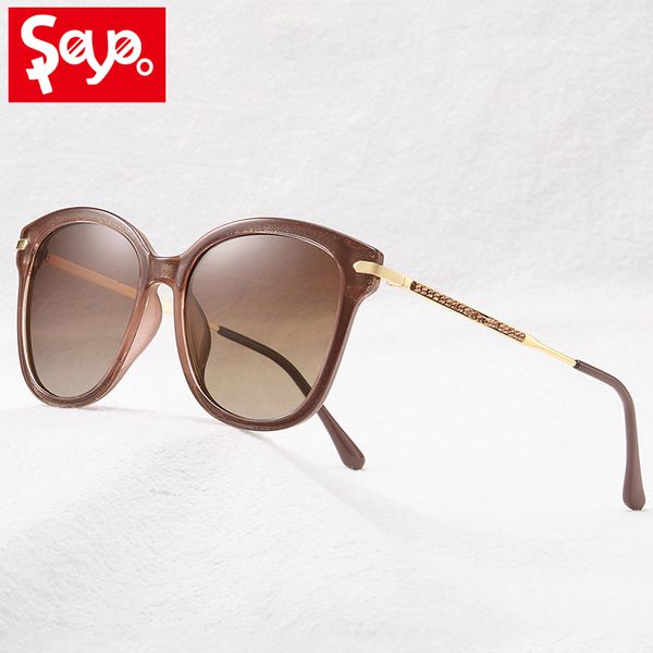 

saylayo net star style women sunglasses luxury 2020 polarized uv400 retro sun glasses for women shades with original brand box, White;black