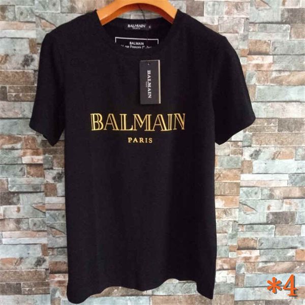 

bal mens t shirts black white red mens fashion t shirts summer brand men and women shirt s-xxl a4, White;black