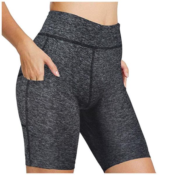 

summer women yoga shorts high waist seamless hip-up hip stretch sport shorts five points running workout fitness gym clothes, White;red