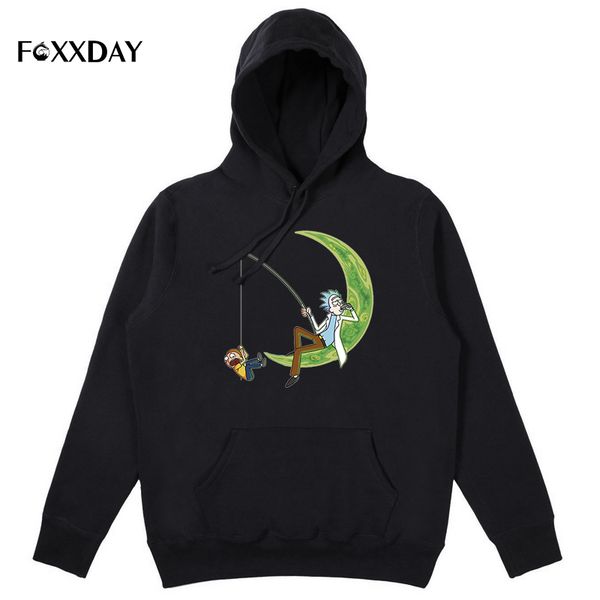 

2018 autumn hip-hop cool hoody hoodie fashion brand clothing character sweatshirts men pullover hoodies, Black