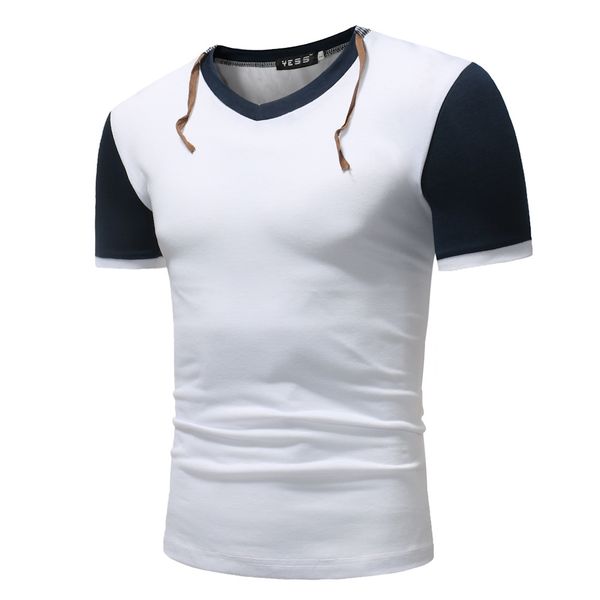 

мужские шить футболку, White;black