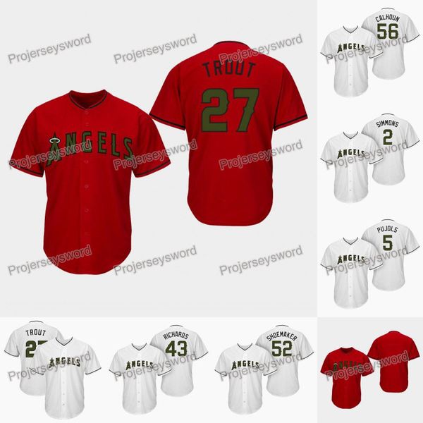 

Los Angeles 27 Mike Trout Memorial Day Angels Jersey Andrelton Simmons Albert Pujols Garrett Richards Matt Shoemaker Kole Calhoun Jerseys