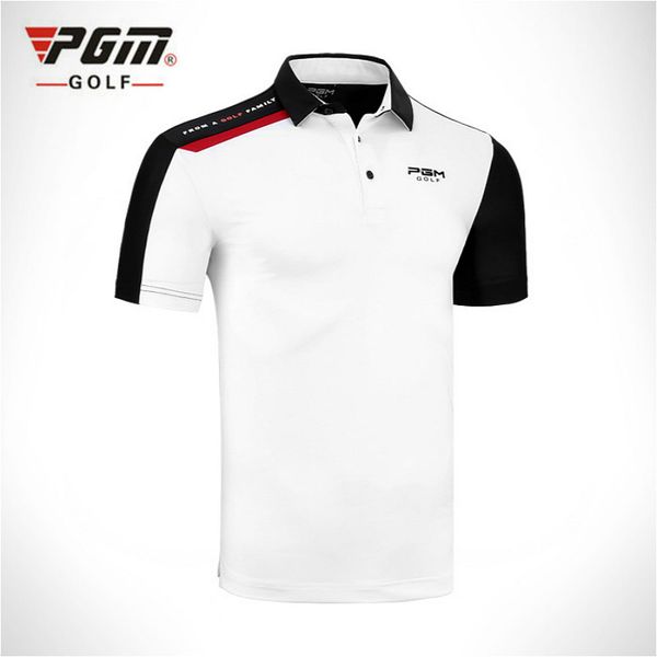 

pgm genuine golf clothes men's short sleeve t-shirt men's sportswear comfortable breathable clothes, Black;blue