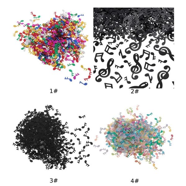 

musical plastic notes confetti sparse wedding table party decorations props sale