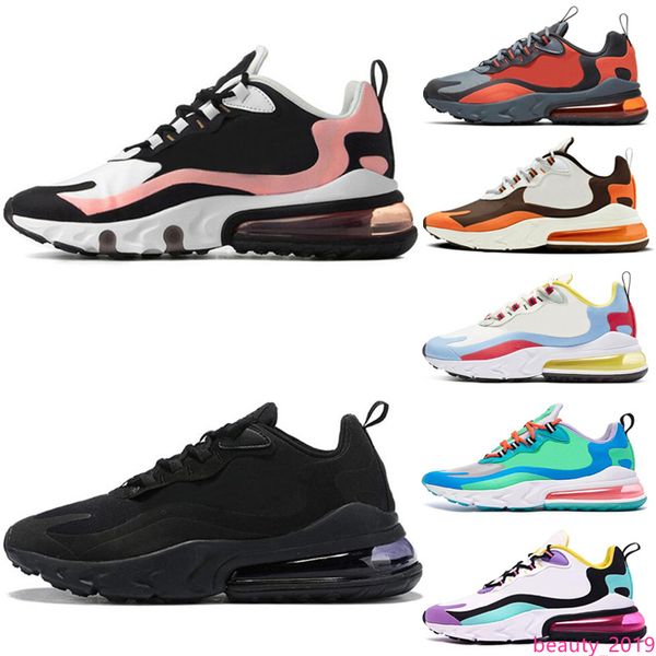 

bleached coral men women react running shoes dusk purple right travis scotts bauhaus triple black mens trainers sneakers 36-45