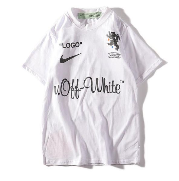 

От потока совместных пародия большой крюк Орел футбол одежда мужчин и женщин короткие-рукавами t-рубашки пара одежда базовый рубашка Tide белые