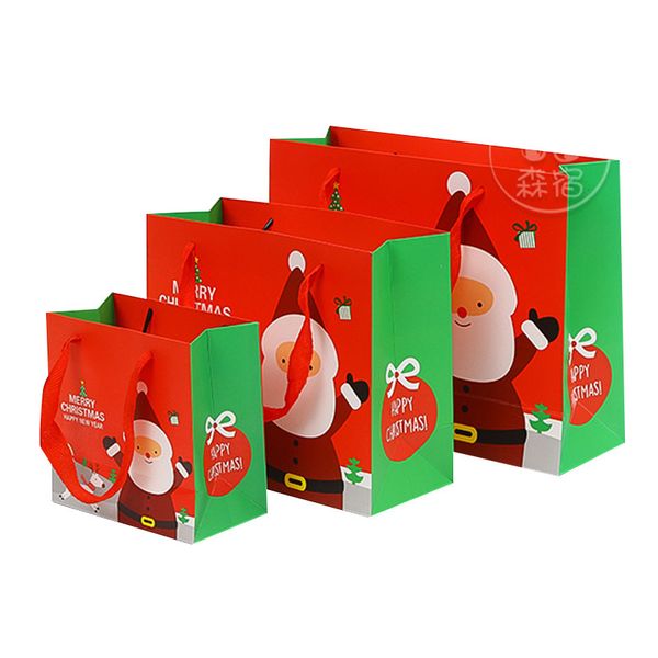

christmas gift bag packaging korean version paper bag handbag customized wholesale clothing christmas decorations for home
