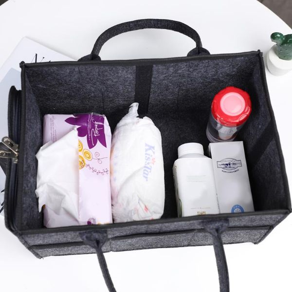 

storage bags large portable baby diaper organizer caddy felt changing carrier bag for kids travel