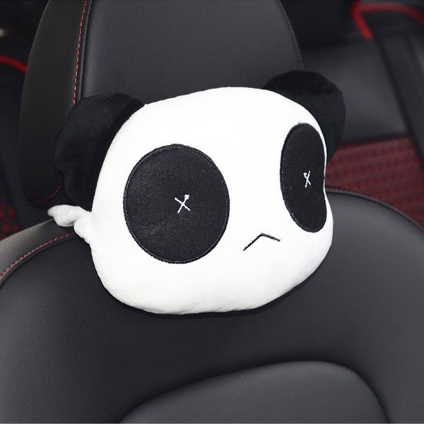 

cute cartoon panda plush car waist pillow car seat neck rest headrest cushion