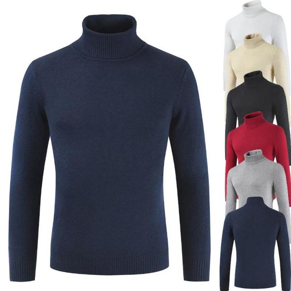 

casual winter turtleneck sweaters for men solid color turtle neck sweaters pullovers ribbed twist sweater male pull, White;black