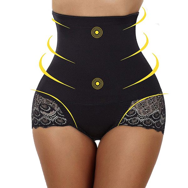 

талия trainer тела shapewear тела формирователи женщины plaid женщины тела высокой талией butt lifter управления panty талией трусы для поху, Black;white