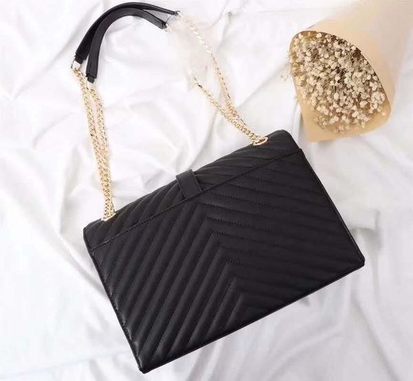

ladies leather diagonal bag fashion chain shoulder bag clamshell handbag large capacity ladies envelope wallet