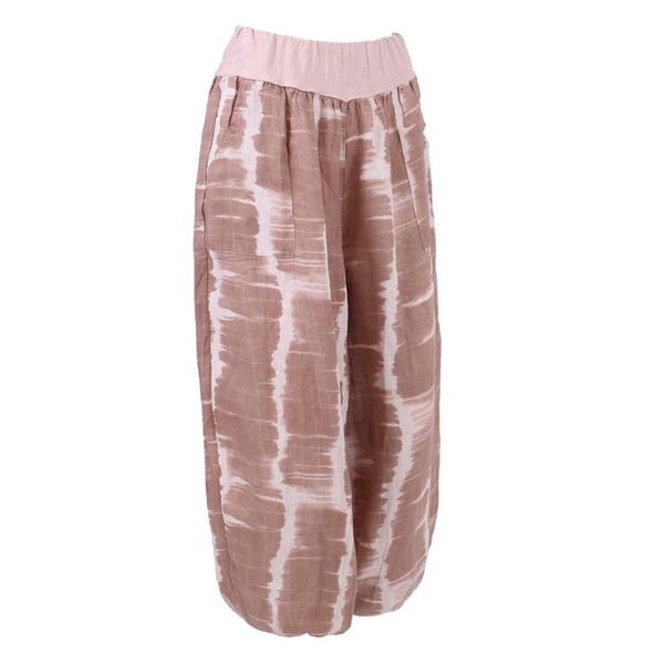 

2019 new style women fashion casual slim printed pocket band width loose leg pants women's casual pants z815, Black