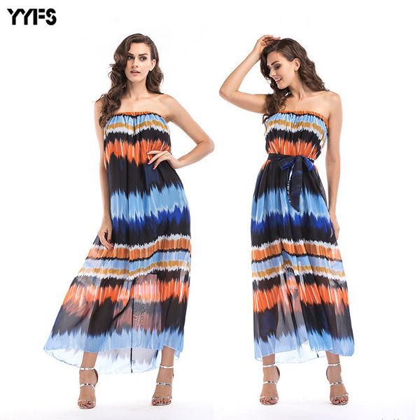 

женская дизайнерская безрукавка обернутая грудь спинки шифон высокого класса печатное платье пляжная юбка, Black;gray