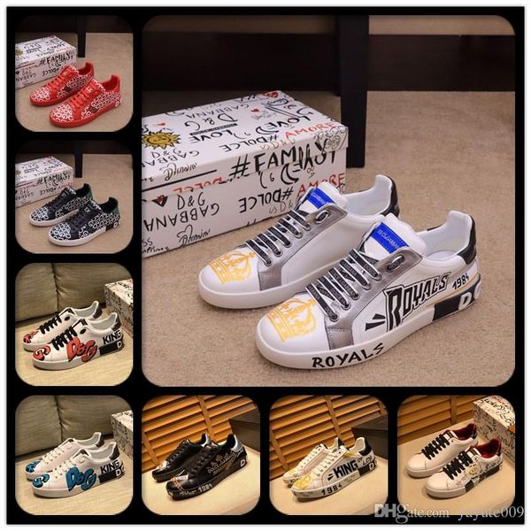 

a6 graffiti spikes casual sneakers flats runway female trainers sneakers shoes genuine leather white sneakers lady autumn loafers zapatos, Black