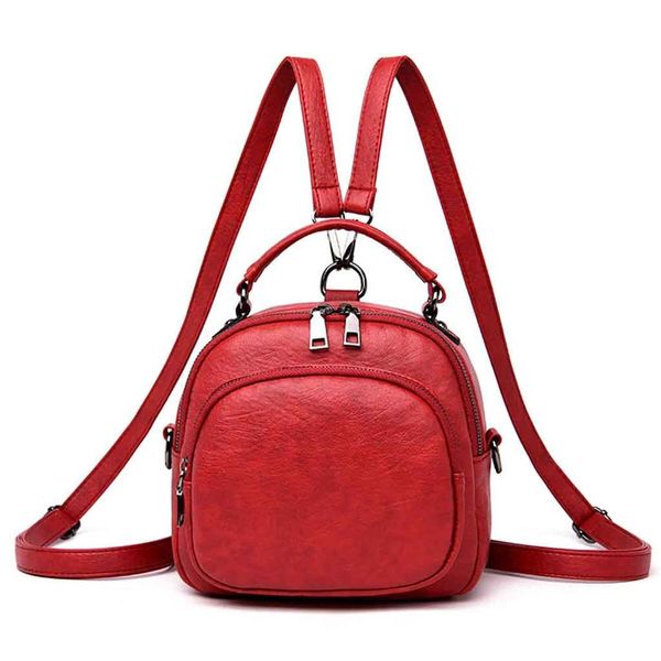 

women backpacks pu leather fashion small backpacks with zipper casual shoulders bag female backpack rucksack #20