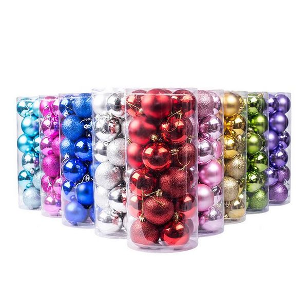 

yofay christmas tree decor ball bauble hanging xmas party ornament decorations for home christmas decorations 24pcs./pack