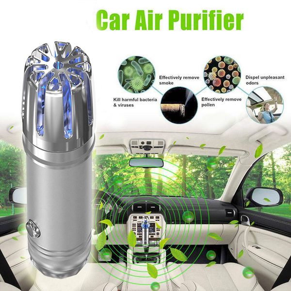 

mini auto car fresh air ionic purifier oxygen bar ozone ionizer cleaner m8617