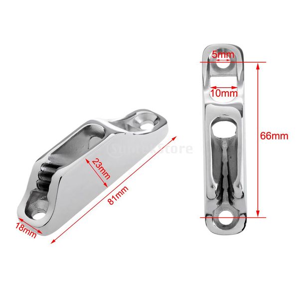

316 stainless steel boat clam cleat rope cleat jam boat parts marine hardware 81 x 18 x 23 mm