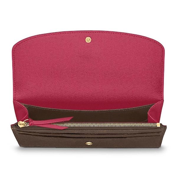 

fashion long wallet women's wallet zipper bag female purse card holder pocket women bag with box, Red;black