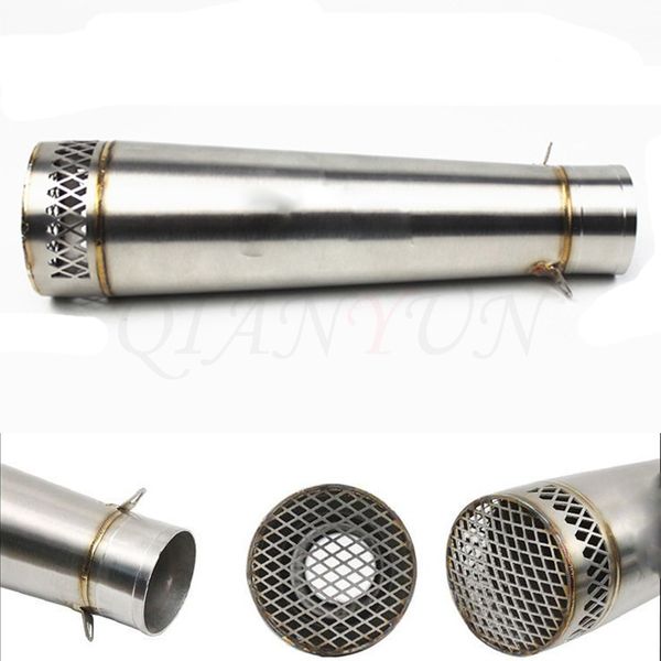 

universal 51mm modified motorcycle exhaust pipe muffler stainless steel for yamaha aprilia