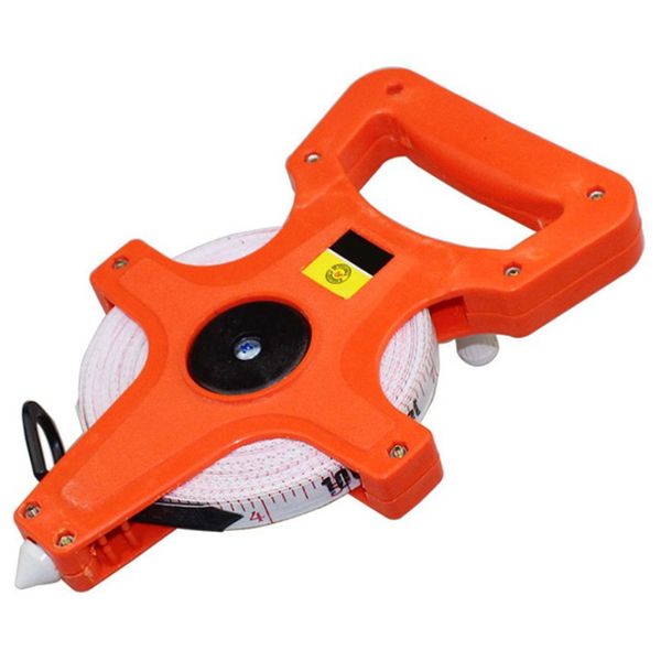 

1pc 30m/50m/100m meter open reel fiberglass tape measure inch metric scale impact resistant plastic measure tools metre ruban