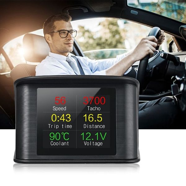 

2018 p10 smart digital hud head up display obd2 car speed projector