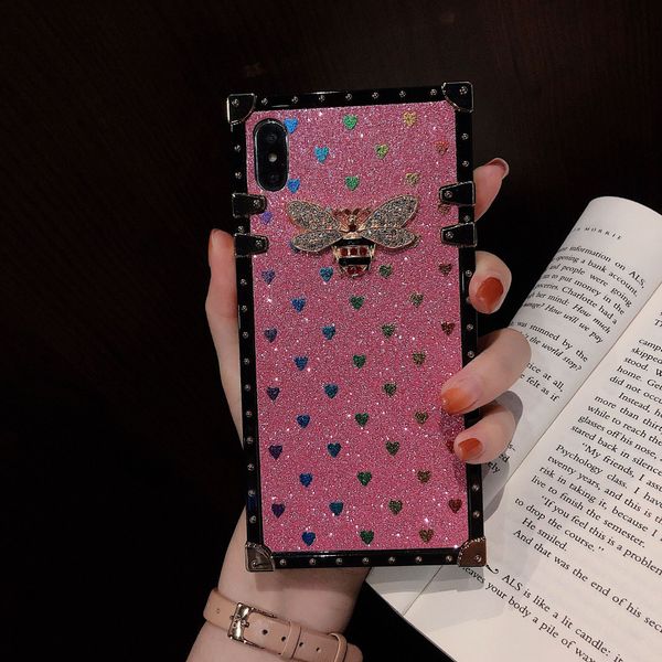 

designer phone case for samsung note10 note10p s10 s10p note9 note8 s9 s9p brand back cover for iphone xs max xr x/xs 7p/8p 7/8 bee case
