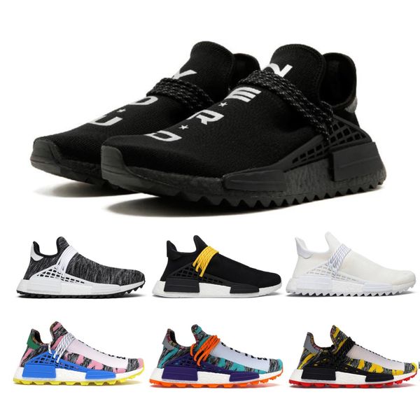

new nmd human race hu men women running shoes pharrell williams hu trail oreo nobel ink black nerd designer sports sneakers
