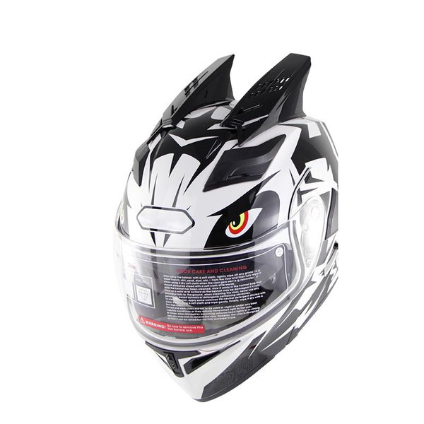 

1pair motorbike helmet horns punk helmet horn motor accessories c44