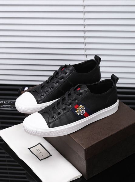

celebrity same style high-end luxury men's casual sports shoes australian fashion design brand vintage platform men's shoes size, Black
