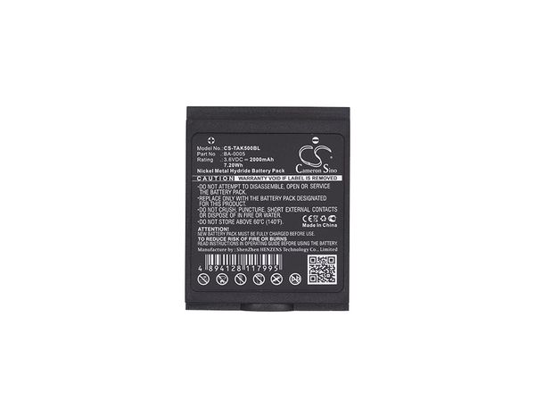 

cameron sino 2000mah battery ba-0005 for teletec ak5
