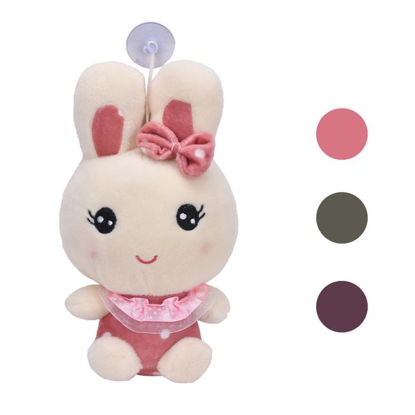 

children's doll plush toys cute cartoon rabbit model bow decoration lace scarf children toys pasted fixed pressure suck##4